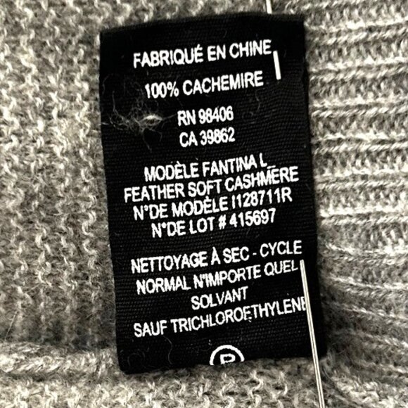 Theory Grey Cashmere Sweater Sz S - Picture 5 of 7